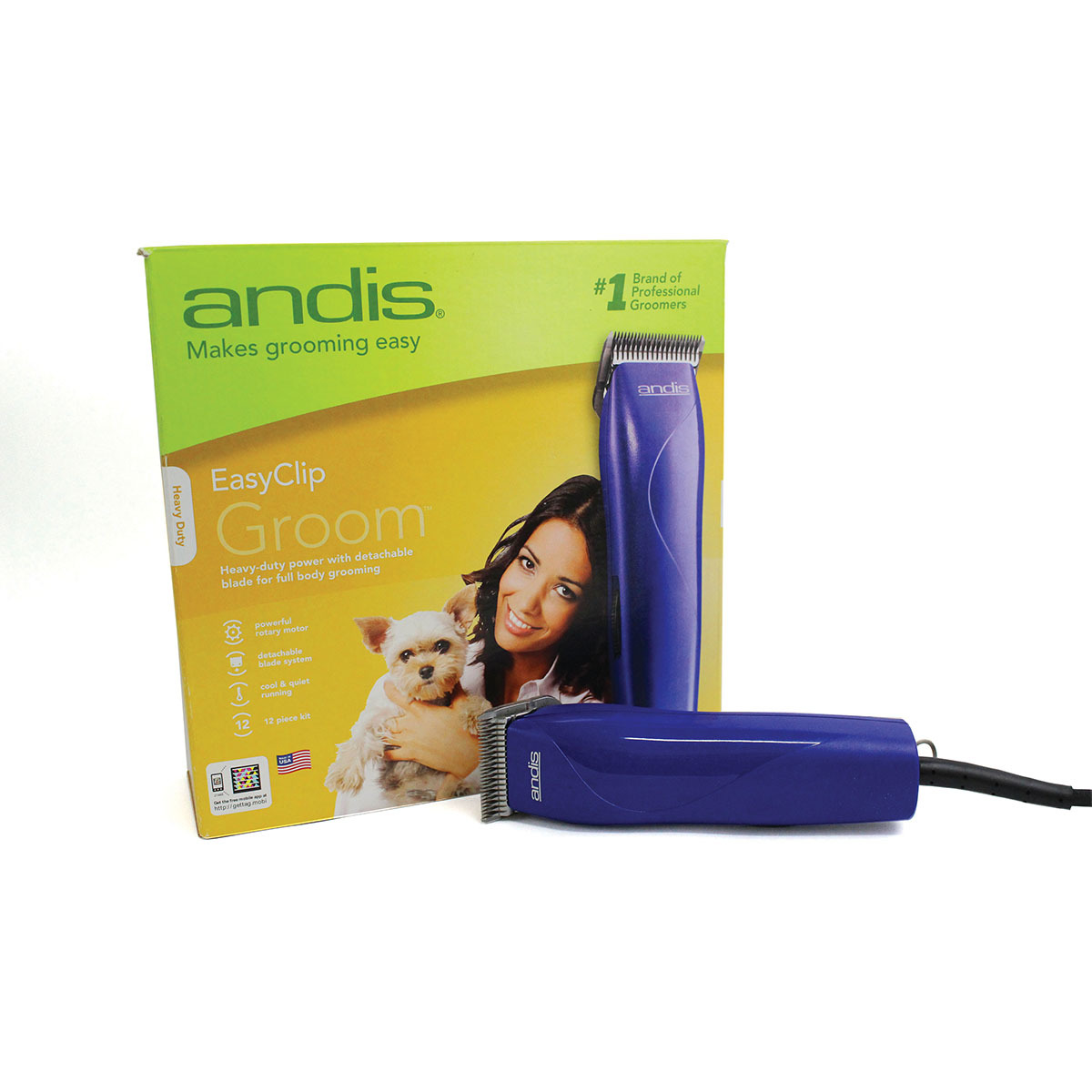 Andis Easy Clip Groom Clipper Kit for Pets