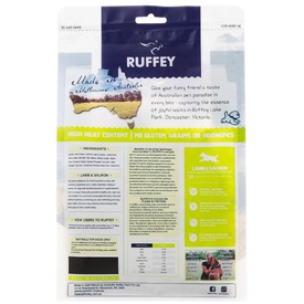 Ruffey Air-Dried Australian Dog Food & Meal Topper - Lamb & Salmon 454g - Natural, Healthy Food for Dogs image 0