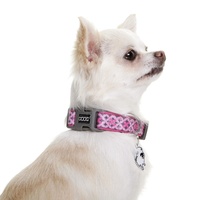 Doog Neoprene Clip Dog Collar - Toto - Geometric Pink & Navy image 0