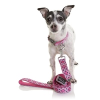 Doog Neoprene Dog Lead - Toto - Geometric Pink & Navy image 0