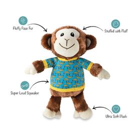 Fringe Studio Bananas The Monkey Plush Dog Toy - Extra Large image 0