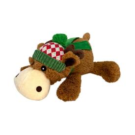 KONG Christmas Holiday Cozie Plush Squeaker Dog Toy - Reindeer image 0