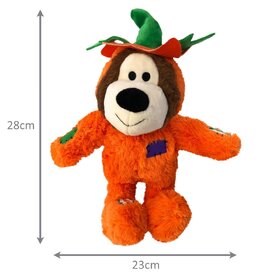 KONG Halloween Wild Knots Pumpkin Bear Plush Tug Dog Toy image 0