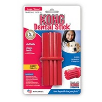 KONG Dental Stick Treat Dispensing Non-Toxic Rubber Toy for Dogs - Large image 0