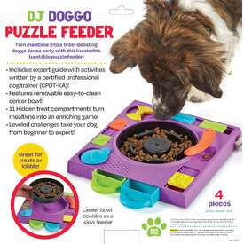 Brightkins DJ Doggo Interactive Dog Toy & Puzzle Feeder image 0