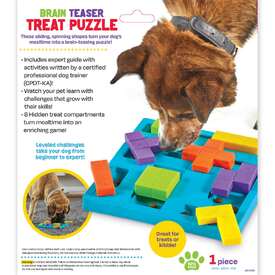 Brightkins Brain Teaser Interactive Dog Treat & Food Puzzle image 0