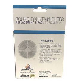 Replacement Filters for the Pioneer Pet Vortex Fountain - Pack of 3 or 6 image 0