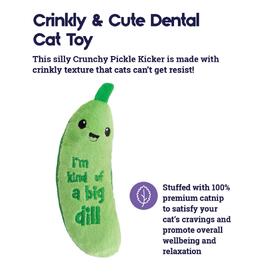 Petstages Crunchy Pickle Kicker Catnip Cat Toy image 0