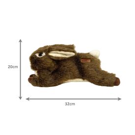 KONG Wild Low Stuffing Floppy Squeaker Dog Toy - Rabbit - Bulk Pack of 3 Toys image 0