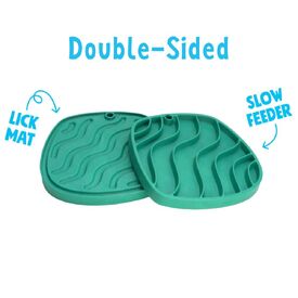 West Paw Feast Lick Mat Slow Feeder for Dogs - Waves image 0