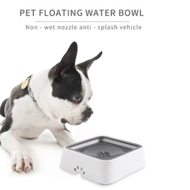 All Fur You Anti Splash Water Bowl | No Mess Pet Water Bowl - Grey 2 Litres image 0