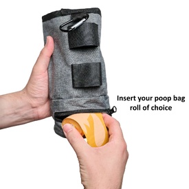 All Fur You Dog Poop Can - Waste Bag Holder and Hygienic Waste Disposal image 0