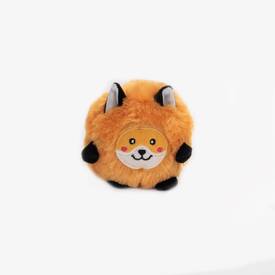 Zippy Paws Bushy Throw Crinkly Plush Fetch Dog Toy - Fox image 0
