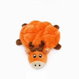 Zippy Paws Squeakie Crawler Plush Squeaker Dog Toy - Moody the Moose  image 0