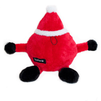 Zippy Paws Christmas Brainey Plush Dog Toy - Santa image 0