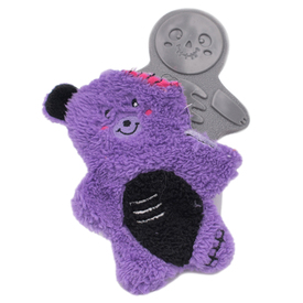 Zippy Paws Plush Squeaker Dog Toy - Halloween Bonez - Zombie Bear image 0