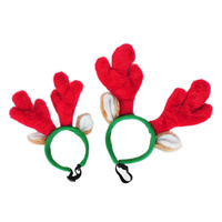 Zippy Paws Christmas Deer Antler Headband for Dogs image 0