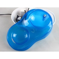 Pioneer Pet Cruiser Cat Fountain - Transparent Blue Plastic Pet Water Fountain image 1