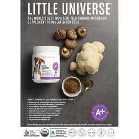 Augustine Approved Little Universe Organic Mushroom Supplement for Dogs image 1