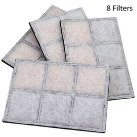 All Fur You Replacement Filters for Seashell Triple filtration Pet Water Fountain 8-Pack image 1