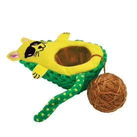 KONG Wrangler AvoCATo Crinkle Textured Catnip Cat Toy image 1