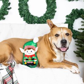 Fringe Studio Just Being My-Elf Plush No-Stuffing Squeaker Christmas Dog Toy image 1