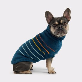 GF Pet Arctic Jumper Knitted Dog Sweater in Dark Teal image 1