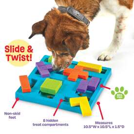 Brightkins Brain Teaser Interactive Dog Treat & Food Puzzle image 1