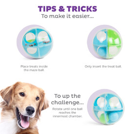 Outward Hound A-Maze Ball Dog Puzzle Treat Ball Dog Enrichment Toy image 1