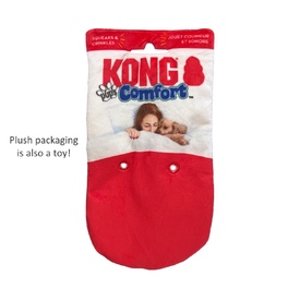 KONG Comfort Pups Plush Dog Toy - Peanut - Bulk Pack of 3 image 1