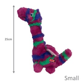 KONG Shakers Honkers Dragon Plush Squeaker Dog Toy - Bulk Pack of 3 image 1