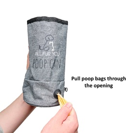 All Fur You Dog Poop Can - Waste Bag Holder and Hygienic Waste Disposal image 1