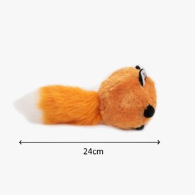 Zippy Paws Bushy Throw Crinkly Plush Fetch Dog Toy - Fox image 1