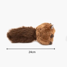 Zippy Paws Bushy Throw Crinkly Plush Fetch Dog Toy - Squirrel image 1