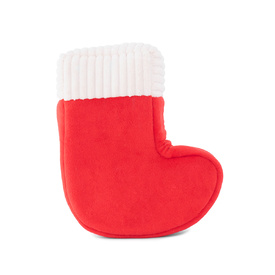 Zippy Paws Interactive Dog Toy - Holiday Burrow - Naughty or Nice Stocking image 1