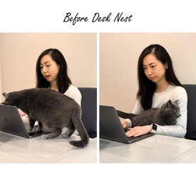 Desk Nest Cat Bed - The Purrfect Cat Bed for Your Desk  image 1