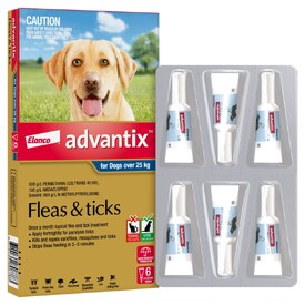 Advantix Spot-On Flea & Tick Control Treatment for Dogs over 25kg - 6-Pack image 2