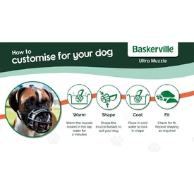 Baskerville Ultra Muzzle for Dogs – Customizable Fit, Lockable Neck Strap image 2