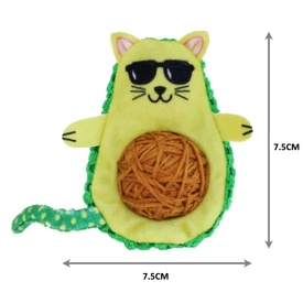 KONG Wrangler AvoCATo Crinkle Textured Catnip Cat Toy image 2