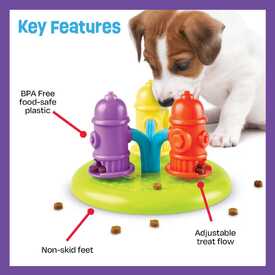 Brightkins Spinning Hydrants Dog Treat and Meal Interactive Feeder Toy image 2