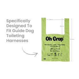 Oh Crap Compostable Dog Poop Bags with Handles - Roll of 200 Bags image 2