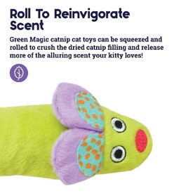 Petstages Green Magic Mightie Mouse Catnip Infused Kickeroo Cat Toy image 2