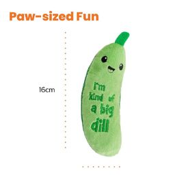 Petstages Crunchy Pickle Kicker Catnip Cat Toy image 2