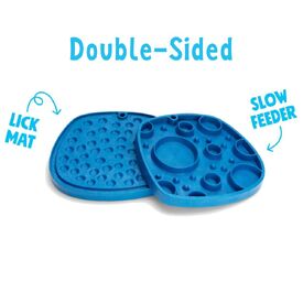 West Paw Feast Lick Mat Slow Feeder for Dogs - Bubbles image 2