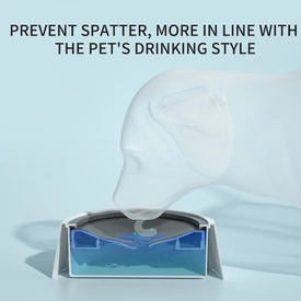 All Fur You Anti Splash Diamond Water Bowl | No Mess Pet Water Bowl - 1 Litre image 2