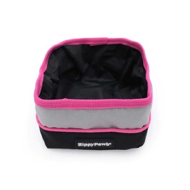 Zippy Paws Adventure Bowl On-the-Go Food & Water Bowl in Teal or Pink Trim image 2