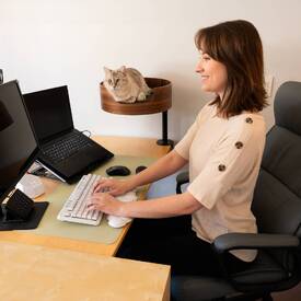 Desk Nest Cat Bed - The Purrfect Cat Bed for Your Desk  image 2