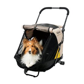 Ibiyaya Minika 3-in-1 Pet Stroller System - Arizona Tan image 3