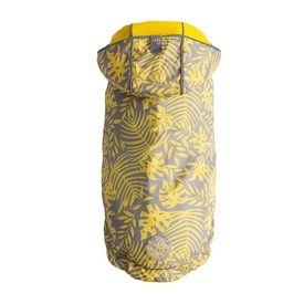 GF Pet Reversible Elasto-Fit Dog Raincoat in Yellow/Leaves image 3