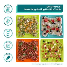 Lickimat Mini Soother Slow Food Bowl Anti-Anxiety Mat for Dogs - Orange image 3